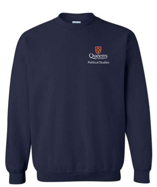 Political Studies Navy Blue Quarter Zip/Crewneck