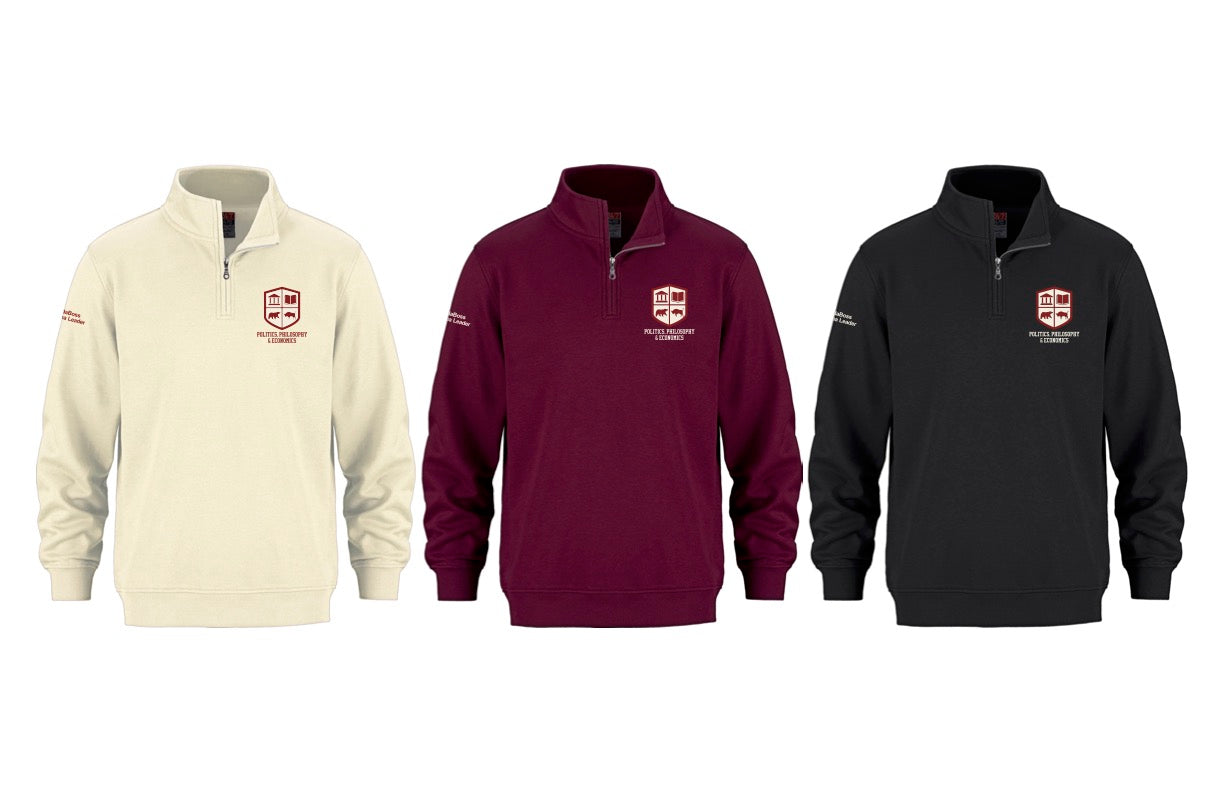 Politics, Philosophy, and Economics (PPE) Quarter Zip