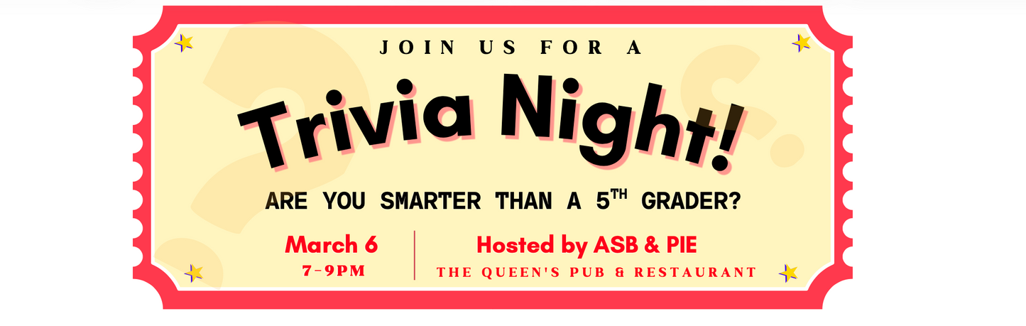 Partners In Education Trivia Night Ticket - Community Outreach