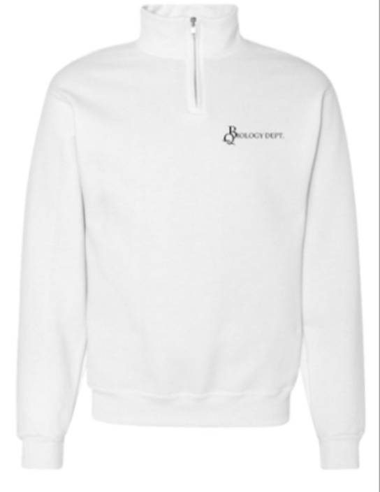 Biology White Quarter-Zip