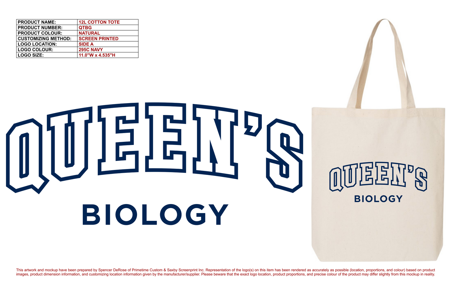 Biology Department Tote Bags (Pre Order Only)