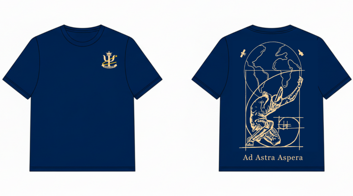 Eng Phys/Physics DSC Navy Blue T-shirt
