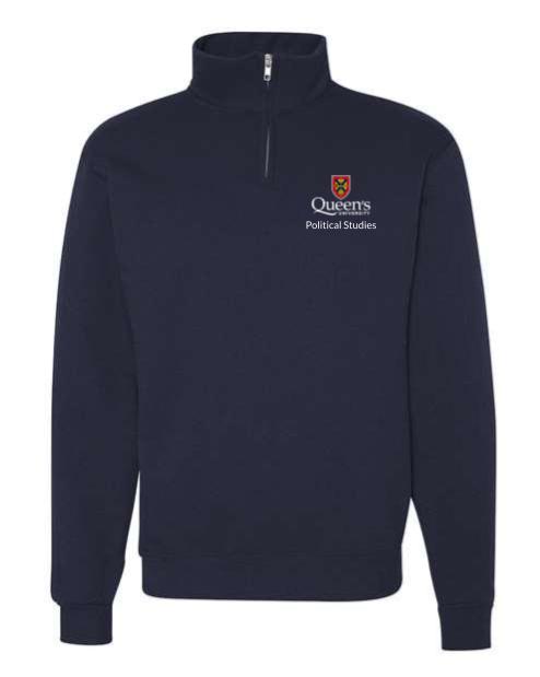 Political Studies Navy Blue Quarter Zip/Crewneck
